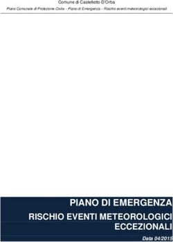PIANO DI EMERGENZA RISCHIO EVENTI METEOROLOGICI ECCEZIONALI - Data 04/2015 - Comune di Castelletto d'Orba