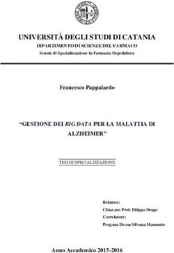 UNIVERSITÀ DEGLI STUDI DI CATANIA - Tesi F. Pappalardo Gestione dei big data per la ...