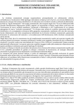 DISMISSIONE COMMERCIALE. DINAMICHE, STRATEGIE E PROGRAMMAZIONE - Urb&Com