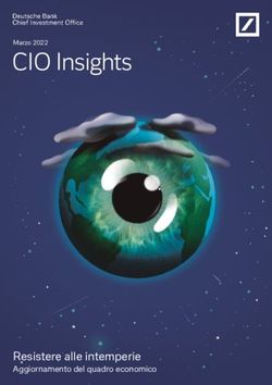 CIO Insights - Resistere alle intemperie Aggiornamento del quadro economico - Deutsche Bank Wealth Management