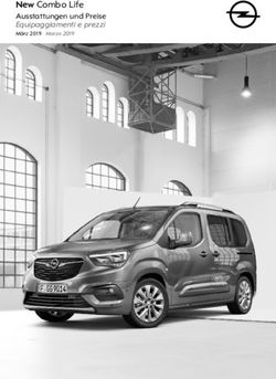 New Combo Life Ausstattungen und Preise Equipaggiamenti e prezzi M&auml;rz 2019 Marzo 2019 - Opel.ch