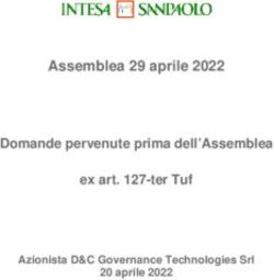 Assemblea 29 aprile 2022 Domande pervenute prima dell'Assemblea ex art. 127-ter Tuf - Gruppo Intesa Sanpaolo
