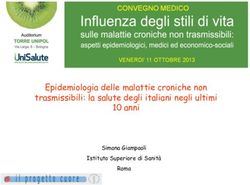 Epidemiologia delle malattie croniche non trasmissibili: la salute degli italiani negli ultimi 10 anni - Simona Giampaoli Istituto Superiore di ...