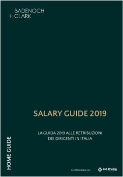 SALARY GUIDE 2019 LA GUIDA 2019 ALLE RETRIBUZIONI DEI DIRIGENTI IN ITALIA