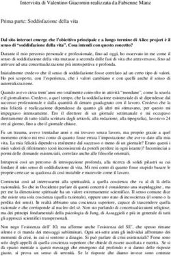 Intervista di Valentino Giacomin realizzata da Fabienne Manz