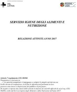 SERVIZIO IGIENE DEGLI ALIMENTI E NUTRIZIONE - RELAZIONE ATTIVITÀ ANNO 2017 - ASL Latina