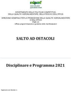 SALTO AD OSTACOLI Disciplinare e Programma 2021 - Mipaaf