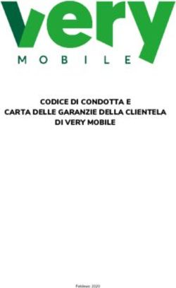 CODICE DI CONDOTTA E CARTA DELLE GARANZIE DELLA CLIENTELA DI VERY MOBILE