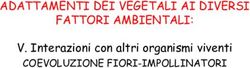 ADATTAMENTI DEI VEGETALI AI DIVERSI FATTORI AMBIENTALI: V. Interazioni con altri organismi viventi COEVOLUZIONE FIORI-IMPOLLINATORI