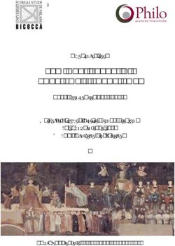 SEMINARI APERTI DI PRATICHE FILOSOFICHE - Calendario dei Anno Accademico 2018-2019 Universit&agrave; degli Studi di Milano-Bicocca In collaborazione con ...