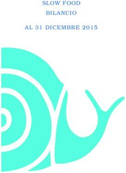 SLOW FOOD BILANCIO AL 31 DICEMBRE 2015
