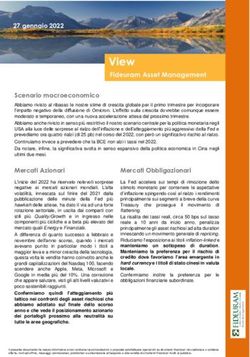 Scenario macroeconomico - FIDEURAM