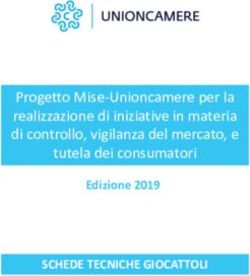 Progetto Mise-Unioncamere per la realizzazione di iniziative in materia di controllo, vigilanza del mercato, e tutela dei consumatori - SCHEDE ...