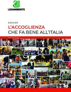 L'ACCOGLIENZA CHE FA BENE ALL'ITALIA - Legambiente