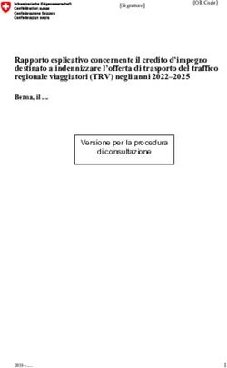 Rapporto esplicativo concernente il credito d'impegno destinato a indennizzare l'offerta di trasporto del traffico regionale viaggiatori (TRV) ...