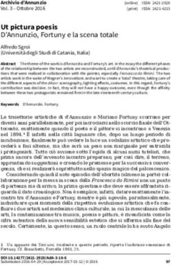 Ut pictura poesis D'Annunzio, Fortuny e la scena totale Alfredo Sgroi (Universit&agrave; degli Studi di Catania, Italia) - Universo Fortuny