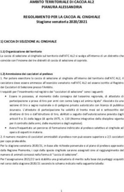 AMBITO TERRITORIALE DI CACCIA AL2 PIANURA ALESSANDRIA REGOLAMENTO PER LA CACCIA AL CINGHIALE - ATC AL2