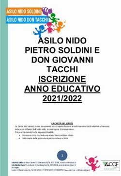 ASILO NIDO PIETRO SOLDINI E DON GIOVANNI TACCHI ISCRIZIONE ANNO EDUCATIVO