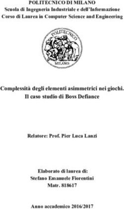 Complessità degli elementi asimmetrici nei giochi. Il caso studio di Boss Defiance - POLITesi