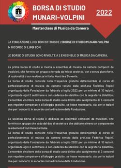 BORSA DI STUDIO MUNARI-VOLPINI - Fondazione Luigi Bon