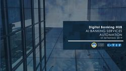 DIGITAL BANKING HUB AI BANKING SERVICES AUTOMATION - 10 SET T EMBRE 2019 - CETIF