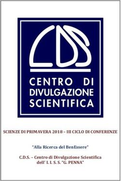 SCIENZE DI PRIMAVERA 2018 - III CICLO DI CONFERENZE - "Alla Ricerca del BenEssere" C.D.S - Centro di Divulgazione Scientifica dell' I. I. S. S ...