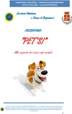 "PET'S!" PRESENTANO: Comune di Borgomanero