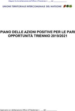 PIANO DELLE AZIONI POSITIVE PER LE PARI OPPORTUNIT&Agrave; TRIENNIO 2019/2021 - Approvato con deliberazione Ufficio di Presidenza n. _ del