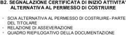 B2. SEGNALAZIONE CERTIFICATA DI INIZIO ATTIVITA' ALTERNATIVA AL PERMESSO DI COSTRUIRE - SCIA ALTERNATIVA AL PERMESSO DI COSTRUIRE-PARTE DEL ...