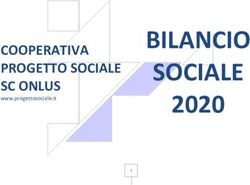 BILANCIO SOCIALE 2020 - COOPERATIVA PROGETTO SOCIALE SC ONLUS www.progettosociale.it