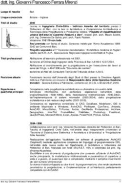 Dott. ing. Giovanni Francesco Ferrara Mirenzi - UniBa