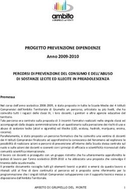 PROGETTO PREVENZIONE DIPENDENZE - Anno 2009-2010 - IC Chiuduno