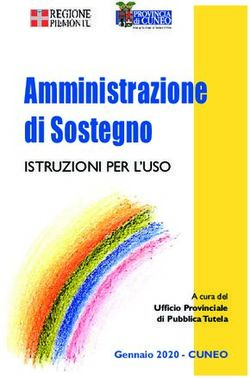 Amministrazione di Sostegno - ISTRUZIONI PER L'USO - Gennaio 2020 - CUNEO - Provincia di Cuneo