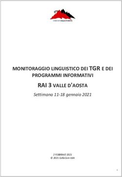 RAI 3 VALLE D'AOSTA MONITORAGGIO LINGUISTICO DEI TGR E DEI PROGRAMMI INFORMATIVI - Settimana 11-18 gennaio 2021