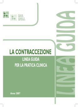 LA CONTRACCEZIONE LINEA GUIDA PER LA PRATICA CLINICA - Anno 2007