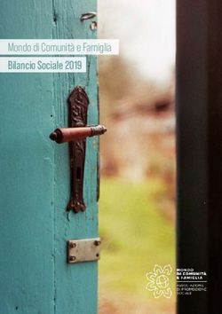 Mondo di Comunità e Famiglia Bilancio Sociale 2019
