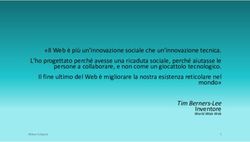 Il Web &egrave; pi&ugrave; un'innovazione sociale che un'innovazione tecnica. L'ho progettato perch&eacute; avesse una ricaduta sociale, perch&eacute; aiutasse le persone a ...