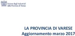 LA PROVINCIA DI VARESE - Aggiornamento marzo 2017 - Unione degli Industriali della Provincia di Varese
