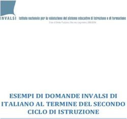 ESEMPI DI DOMANDE INVALSI DI ITALIANO AL TERMINE DEL SECONDO CICLO DI ISTRUZIONE