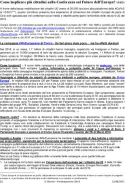 Come implicare più cittadini nella Conferenza sul Futuro dell'Europa? 15/8/21