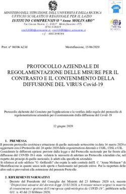 PROTOCOLLO AZIENDALE DI REGOLAMENTAZIONE DELLE MISURE PER IL CONTRASTO E IL CONTENIMENTO DELLA