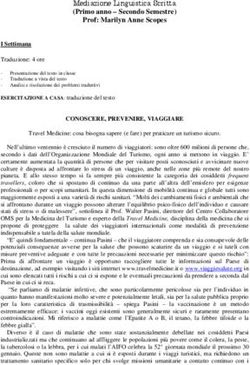 Mediazione Linguistica Scritta - (Primo anno - Secondo Semestre) Prof: Marilyn Anne Scopes