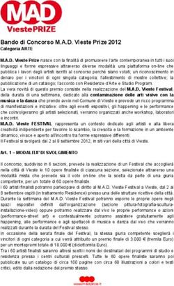Bando di Concorso M.A.D. Vieste Prize 2012 - Categoria ARTE