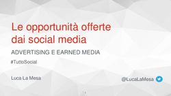 Le opportunità offerte dai social media - ADVERTISING E EARNED MEDIA #TuttoSocial - Confcommercio