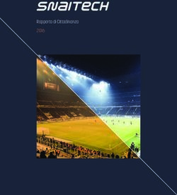 Rapporto di Cittadinanza 2016 - SNAITECH