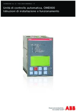 Unità di controllo automatica, OMD800 Istruzioni di installazione e funzionamento