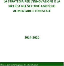 LA STRATEGIA PER L'INNOVAZIONE E LA RICERCA NEL SETTORE AGRICOLO ALIMENTARE E FORESTALE 2014-2020
