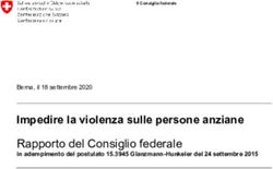 Impedire la violenza sulle persone anziane Rapporto del Consiglio federale - in adempimento del postulato 15.3945 Glanzmann-Hunkeler del 24 ...