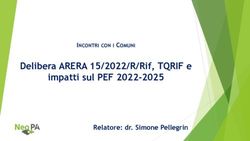 Delibera ARERA 15/2022/R/Rif, TQRIF e impatti sul PEF 2022-2025 - Relatore: dr. Simone Pellegrin1 - NeoPA