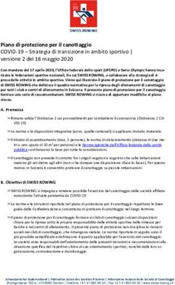 Piano di protezione per il canottaggio